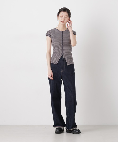 NANO universe（ナノユニバース）の「Robert P. Miller/Prib Slit S/S tee（Tシャツ/カットソー・レディース・その他2/その他1/アイボリー・FREE）」の6枚目の写真