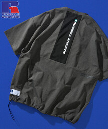 Russell Athletic | 限定展開 RUSSEL ATHLETIC×FREAK'S STORE/ラッセルアスレティック 別注 ビッグシルエット 切り替えバックデザイン ヘムコード Tシャツ(Tシャツ/カットソー)