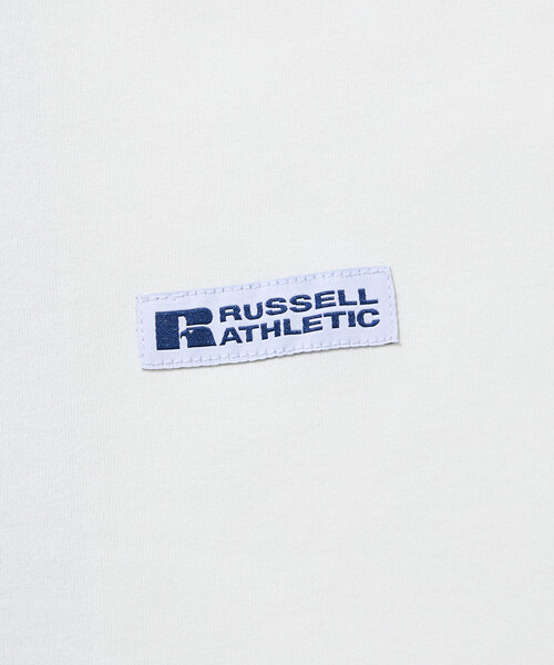 Russell Athletic(ラッセルアスレティック)の「限定展開 RUSSEL ATHLETIC×FREAK'S STORE/ラッセルアスレティック 別注 ビッグシルエット 切り替えバックデザイン ヘムコード Tシャツ(Tシャツ/カットソー・メンズ・スミクロ/ブラック/ホワイト・MEDIUM/SMALL/LARGE)」の7枚目の写真