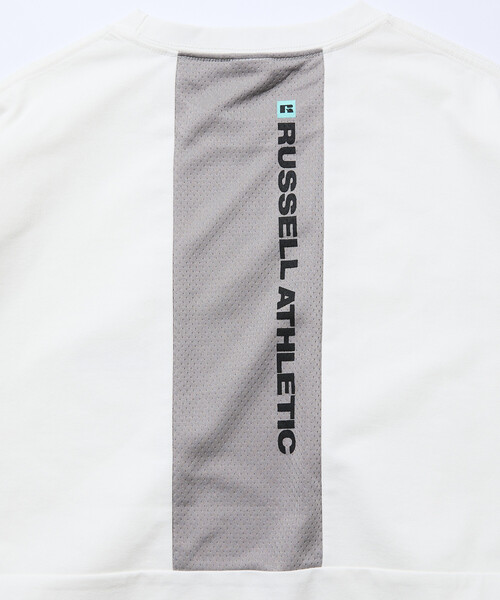 Russell Athletic(ラッセルアスレティック)の「限定展開 RUSSEL ATHLETIC×FREAK'S STORE/ラッセルアスレティック 別注 ビッグシルエット 切り替えバックデザイン ヘムコード Tシャツ(Tシャツ/カットソー・メンズ・スミクロ/ブラック/ホワイト・MEDIUM/SMALL/LARGE)」の9枚目の写真