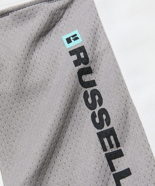 Russell Athletic(ラッセルアスレティック)の「限定展開 RUSSEL ATHLETIC×FREAK'S STORE/ラッセルアスレティック 別注 ビッグシルエット 切り替えバックデザイン ヘムコード Tシャツ(Tシャツ/カットソー・メンズ・スミクロ/ブラック/ホワイト・MEDIUM/SMALL/LARGE)」の10枚目の写真