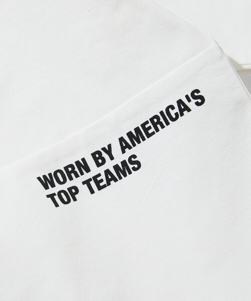 Russell Athletic(ラッセルアスレティック)の「限定展開 RUSSEL ATHLETIC×FREAK'S STORE/ラッセルアスレティック 別注 ビッグシルエット 切り替えバックデザイン ヘムコード Tシャツ(Tシャツ/カットソー・メンズ・スミクロ/ブラック/ホワイト・MEDIUM/SMALL/LARGE)」の11枚目の写真