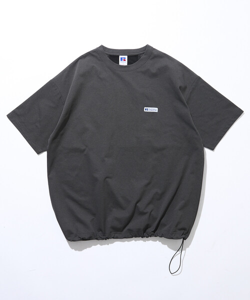 Russell Athletic(ラッセルアスレティック)の「限定展開 RUSSEL ATHLETIC×FREAK'S STORE/ラッセルアスレティック 別注 ビッグシルエット 切り替えバックデザイン ヘムコード Tシャツ(Tシャツ/カットソー・メンズ・スミクロ/ブラック/ホワイト・MEDIUM/SMALL/LARGE)」の13枚目の写真