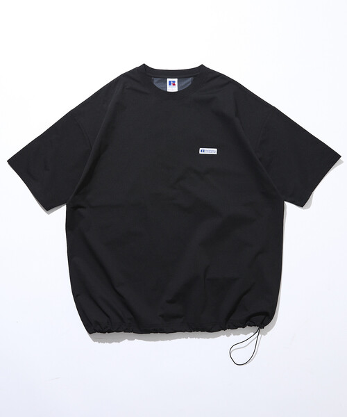 Russell Athletic(ラッセルアスレティック)の「限定展開 RUSSEL ATHLETIC×FREAK'S STORE/ラッセルアスレティック 別注 ビッグシルエット 切り替えバックデザイン ヘムコード Tシャツ(Tシャツ/カットソー・メンズ・スミクロ/ブラック/ホワイト・MEDIUM/SMALL/LARGE)」の15枚目の写真