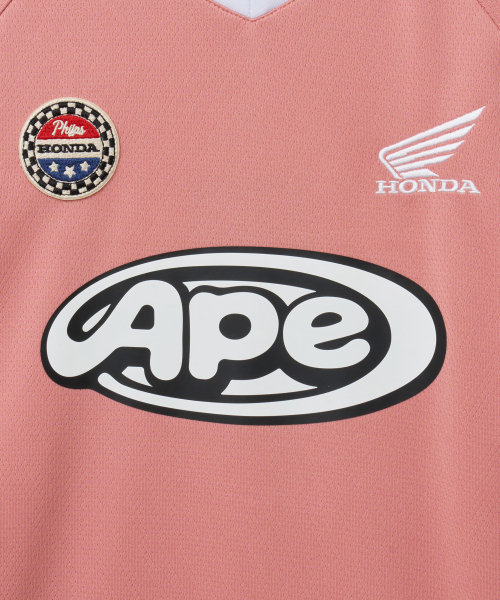 PHYPS MOTORCYCLE(フィップスモーターサイクル)の「Mesh Series Logo Long Sleeve Coral(Tシャツ/カットソー・レディース・その他・LARGE/MEDIUM/SMALL/X-LARGE)」の4枚目の写真