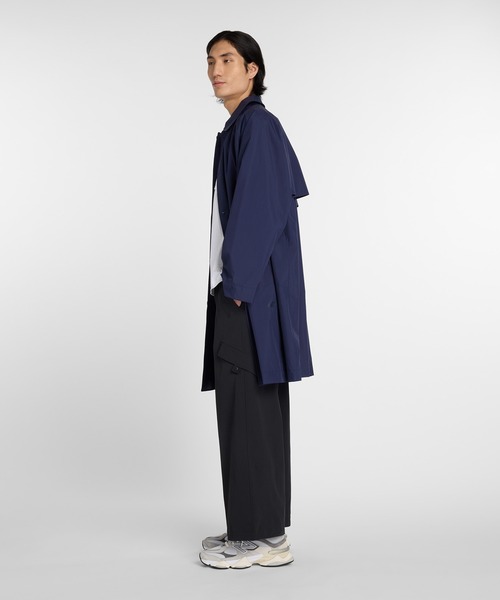 NEW BALANCE(ニューバランス)の「NB GREY ライトウェイトコート(ステンカラーコート・メンズ・オートミール/ネイビー・SMALL/MEDIUM/LARGE/X-LARGE/XX-LARGE)」の8枚目の写真
