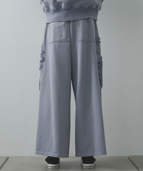 TAAKK(ターク)の「【TAAKK/ターク】Sweat Wide Pants(スウェットパンツ・メンズ・ブラック/ブルー・2/3)」の7枚目の写真