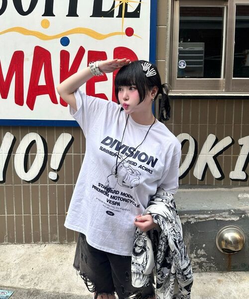 PEID（ペイド）の「PDディビジョン 半袖Tシャツ ホワイト（Tシャツ/カットソー・レディース・ホワイト・2/3/4/5/6/1）」の10枚目の写真