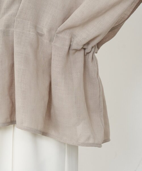 Jena espace merveilleux（ジェナ　エスパスメルヴェイユ）の「ドロストタックブルゾン（ベスト・レディース・チャコールグレー/ベージュ/ブラウン・FREE）」の4枚目の写真