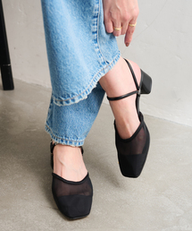 LE TALON | 4cmオブリークアンクルチュールミュール(パンプス)