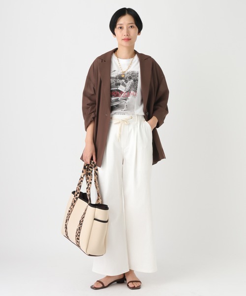 Elura（エルーラ）の「≪イージーケア≫アイロンいらずゆるジャケット/659652（テーラードジャケット・レディース・ブラック/ブラウン/ピンク/オフホワイト・FREE）」の19枚目の写真