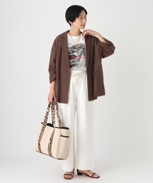 Elura（エルーラ）の「≪イージーケア≫アイロンいらずゆるジャケット/659652（テーラードジャケット・レディース・ブラック/ブラウン/ピンク/オフホワイト・FREE）」の20枚目の写真