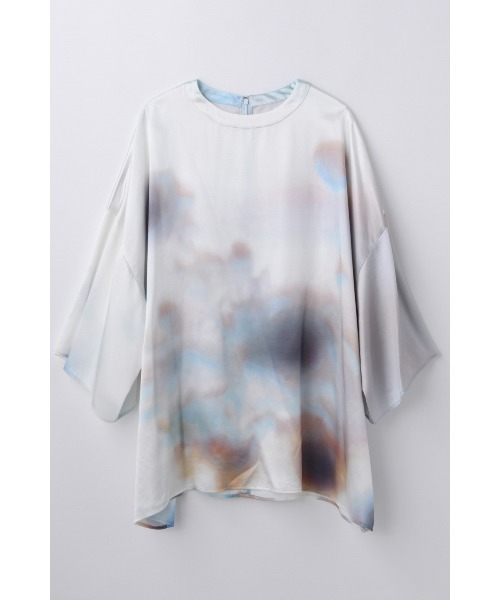 ENFOLD(エンフォルド)の「BIG SILHOUETTE T-SHIRT(Tシャツ/カットソー・レディース・マルチ/ホワイト系その他2・38)」の1枚目の写真