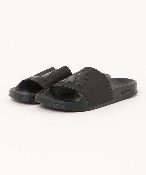 adidas(アディダス)の「【adidas】ADILETTE SHOWER U(サンダル・メンズ・ブラック×ブラック・23.5cm/24.5cm/25.5cm/26.5cm/27.5cm/28.5cm/29.5cm)」の1枚目の写真
