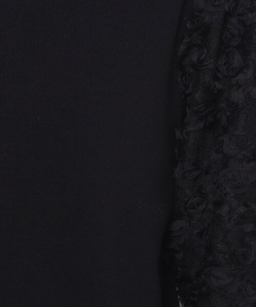 ITS'DEMO（イッツデモ）の「【手洗い可】立体チュールレース袖ニット（ニット/セーター・レディース・オフホワイト/パープル/ブラック/ベビーピンク・00）」の16枚目の写真