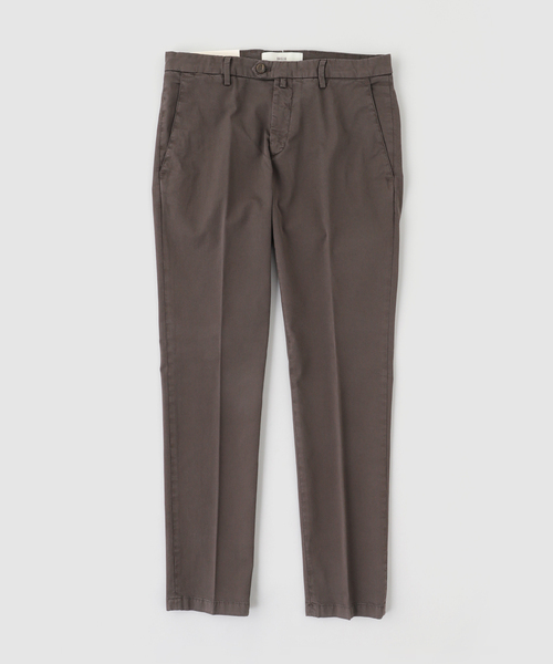BRIGLIA 1949(ブリリア)の「BRIGLIA(ブリリア) GarmentDye Cotton Trousers(スラックス・メンズ・ネイビー/ベージュ/ブラウン/グレー/カーキ・50/48/46/44)」の2枚目の写真