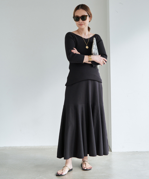 raspail(ラスパイユ)の「*【Raspail/ラスパイユ】 Reverse V-neck pullover(ニット/セーター・レディース・ブラック/カーキ・FREE)」の22枚目の写真