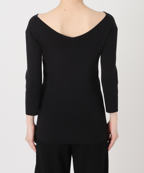raspail(ラスパイユ)の「*【Raspail/ラスパイユ】 Reverse V-neck pullover(ニット/セーター・レディース・ブラック/カーキ・FREE)」の10枚目の写真