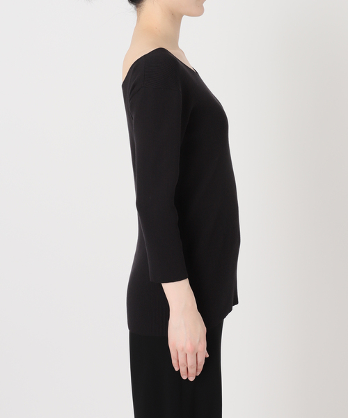 raspail(ラスパイユ)の「*【Raspail/ラスパイユ】 Reverse V-neck pullover(ニット/セーター・レディース・ブラック/カーキ・FREE)」の9枚目の写真