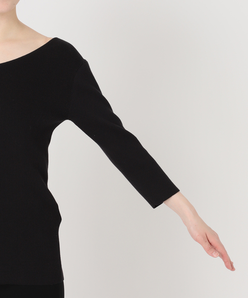 raspail(ラスパイユ)の「*【Raspail/ラスパイユ】 Reverse V-neck pullover(ニット/セーター・レディース・ブラック/カーキ・FREE)」の8枚目の写真