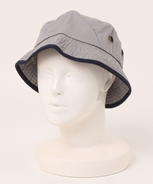 newhattan（ニューハッタン）の「【newhattan】Washed Bucket Hat with Trim（キャップ・メンズ・グレー/ホワイト/レッド/ロイヤルブルー/ベージュ・M/L）」の2枚目の写真