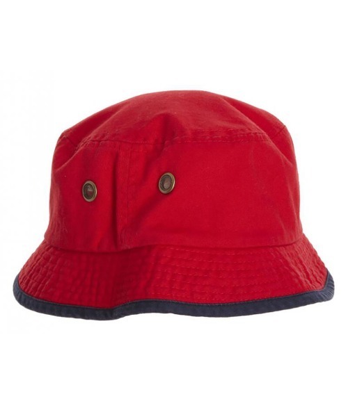 newhattan（ニューハッタン）の「【newhattan】Washed Bucket Hat with Trim（キャップ・メンズ・グレー/ホワイト/レッド/ロイヤルブルー/ベージュ・M/L）」の5枚目の写真