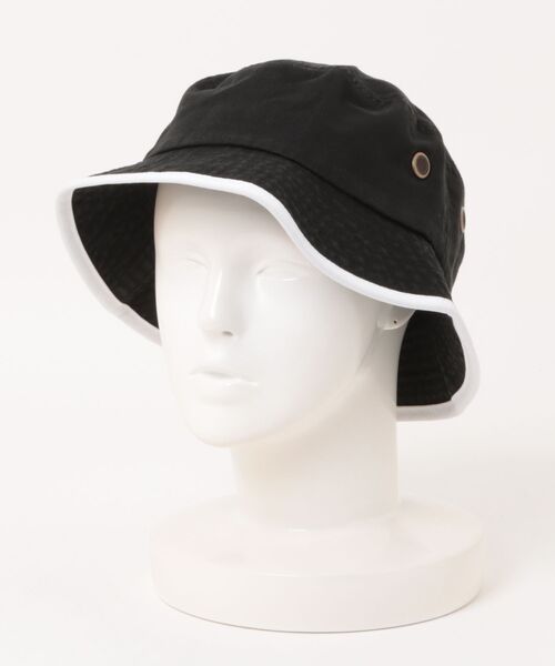 newhattan（ニューハッタン）の「【newhattan】Washed Bucket Hat with Trim（キャップ・メンズ・グレー/ホワイト/レッド/ロイヤルブルー/ベージュ/ブラック・M/L）」の10枚目の写真