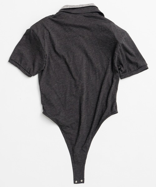 PRANK PROJECT(プランクプロジェクト)の「【2026Summer Pre-Order】ダブルカラーポロボディスーツ / Double Collar Polo Bodysuit(Tシャツ/カットソー・レディース・ブラック/マルチ・FREE)」の15枚目の写真