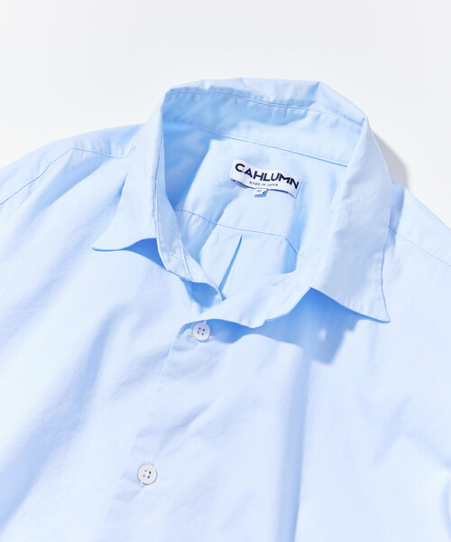 CAHLUMN(カウラム)の「CAHLUMN/カウラム Broadcloth Shirt/ブロードクロス シャツ(シャツ/ブラウス・メンズ・ホワイト/サックスブルー・MEDIUM/LARGE/X-LARGE/XX-LARGE)」の10枚目の写真