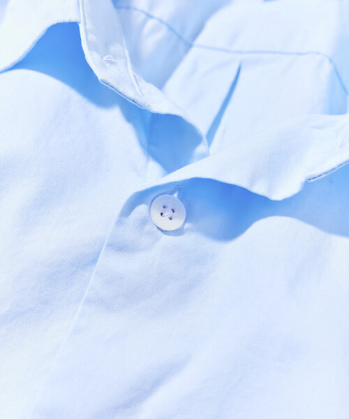 CAHLUMN(カウラム)の「CAHLUMN/カウラム Broadcloth Shirt/ブロードクロス シャツ(シャツ/ブラウス・メンズ・ホワイト/サックスブルー・MEDIUM/LARGE/X-LARGE/XX-LARGE)」の9枚目の写真
