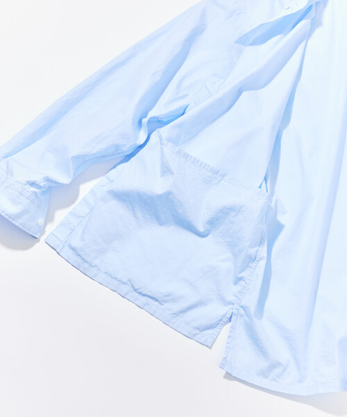 CAHLUMN(カウラム)の「CAHLUMN/カウラム Broadcloth Shirt/ブロードクロス シャツ(シャツ/ブラウス・メンズ・ホワイト/サックスブルー・MEDIUM/LARGE/X-LARGE/XX-LARGE)」の14枚目の写真