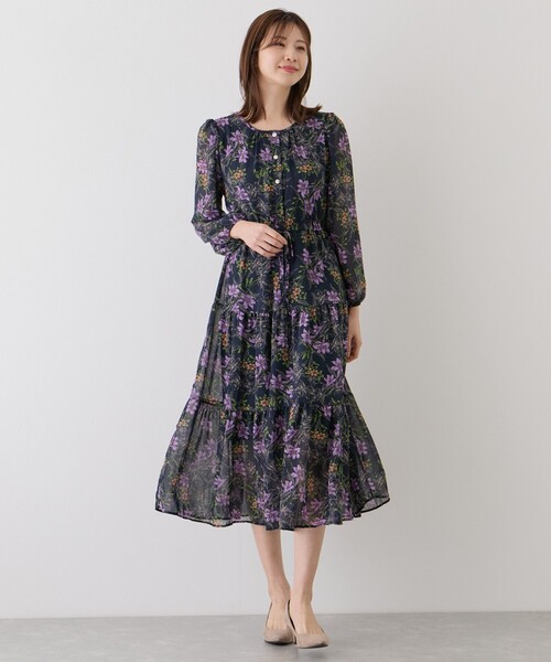 Jayro(ジャイロ)の「花柄ワンピース(ワンピース・レディース・ブルー系その他2・FREE)」の1枚目の写真