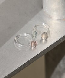 ear PAPILLONNER（イアパピヨネ）の「クリアボールセットリング（リング）」