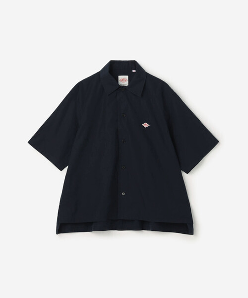 DANTON | コットン サイドスリット半袖シャツ WOMEN（シャツ/ブラウス