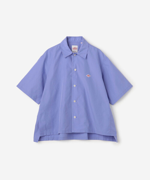 DANTON ダントン レディース コットン サイドスリット半袖シャツ DANTON | コットン サイドスリット半袖シャツ WOMEN（シャツ/ブラウス