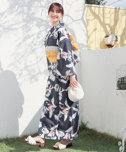 Honeys(ハニーズ)の「浴衣巾着(和装小物・レディース・アイボリー系1/サックスブルー系1/アイボリー・FREE)」の6枚目の写真