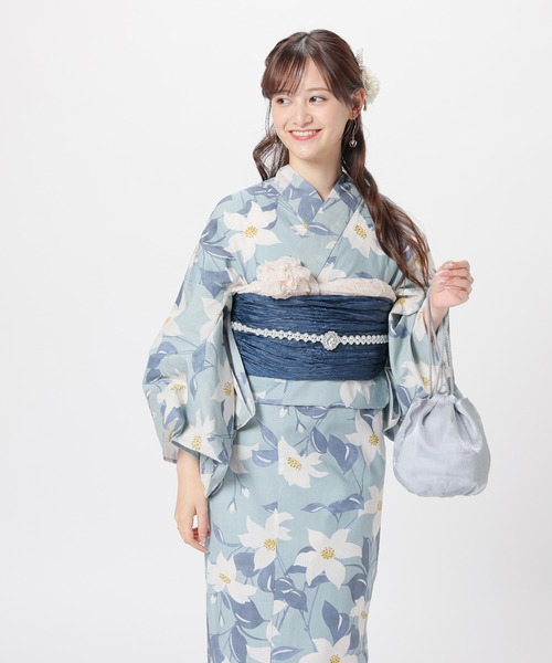 Honeys(ハニーズ)の「浴衣巾着(和装小物・レディース・アイボリー系1/サックスブルー系1/アイボリー・FREE)」の17枚目の写真