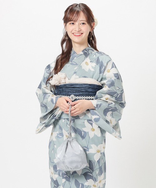 Honeys(ハニーズ)の「浴衣巾着(和装小物・レディース・アイボリー系1/サックスブルー系1/アイボリー・FREE)」の18枚目の写真