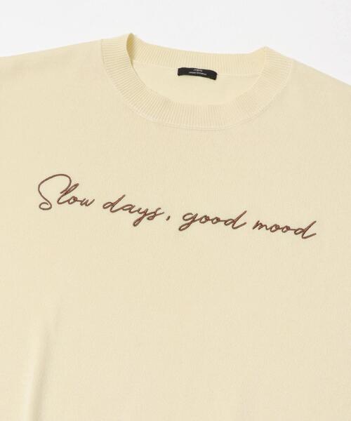 ITEMS URBANRESEARCH(アイテムズ アーバンリサーチ)の「半袖ロゴニット(ニット/セーター・レディース・ホワイト/ベージュ/ブラック・FREE)」の20枚目の写真