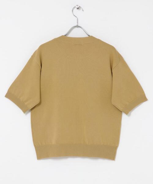 ITEMS URBANRESEARCH(アイテムズ アーバンリサーチ)の「半袖ロゴニット(ニット/セーター・レディース・ホワイト/ベージュ/ブラック・FREE)」の11枚目の写真