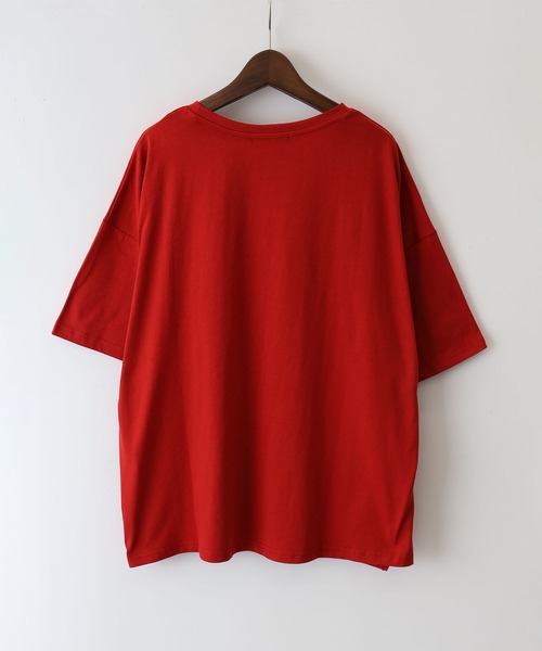 SpRay(スプレイ)の「CAT プリント Tシャツ(Tシャツ/カットソー・レディース・オフホワイト/ブラック/オートミール/レッド・FREE)」の13枚目の写真