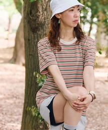 BRING（ブリング）の「DRYCOTTONY マルチボーダーTシャツ【BRING/ブリング】（Tシャツ/カットソー）」