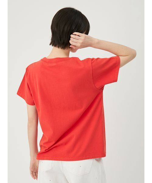 LILY BROWN(リリーブラウン)の「Lily BearエアラインTシャツ(Tシャツ/カットソー・レディース・ホワイト/レッド/ブラック・F)」の7枚目の写真