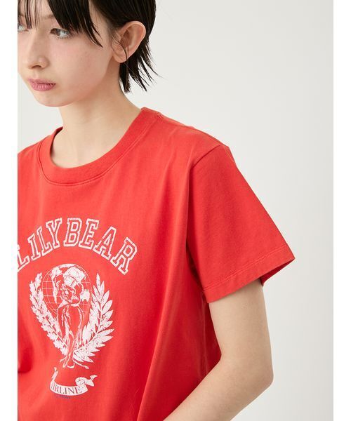 LILY BROWN(リリーブラウン)の「Lily BearエアラインTシャツ(Tシャツ/カットソー・レディース・ホワイト/レッド/ブラック・F)」の11枚目の写真