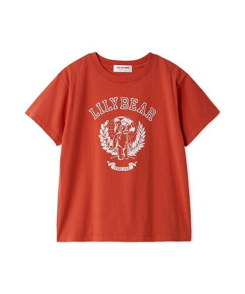 LILY BROWN(リリーブラウン)の「Lily BearエアラインTシャツ(Tシャツ/カットソー・レディース・ホワイト/レッド/ブラック・F)」の13枚目の写真