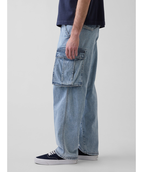 GAP（ギャップ）の「Gap × Sean Wotherspoon レールロード カーゴ バギーデニム（デニムパンツ・メンズ・ブルー・28W 30L/29W 30L/30W 30L/36W 32L/34W 32L/33W 32L/32W 32L/32W 30L/31W 32L/31W 30L）」の12枚目の写真