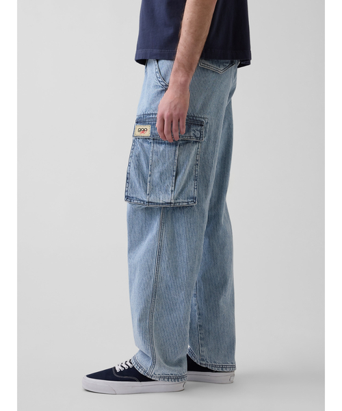 GAP（ギャップ）の「Gap × Sean Wotherspoon レールロード カーゴ バギーデニム（デニムパンツ・メンズ・ブルー・28W 30L/29W 30L/30W 30L/36W 32L/34W 32L/33W 32L/32W 32L/32W 30L/31W 32L/31W 30L）」の11枚目の写真