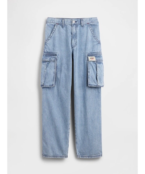 GAP（ギャップ）の「Gap × Sean Wotherspoon レールロード カーゴ バギーデニム（デニムパンツ・メンズ・ブルー・28W 30L/29W 30L/30W 30L/36W 32L/34W 32L/33W 32L/32W 32L/32W 30L/31W 32L/31W 30L）」の3枚目の写真