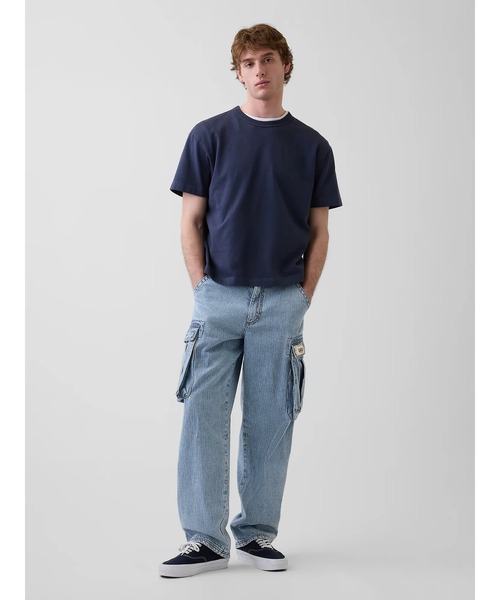 GAP（ギャップ）の「Gap × Sean Wotherspoon レールロード カーゴ バギーデニム（デニムパンツ・メンズ・ブルー・28W 30L/29W 30L/30W 30L/36W 32L/34W 32L/33W 32L/32W 32L/32W 30L/31W 32L/31W 30L）」の4枚目の写真