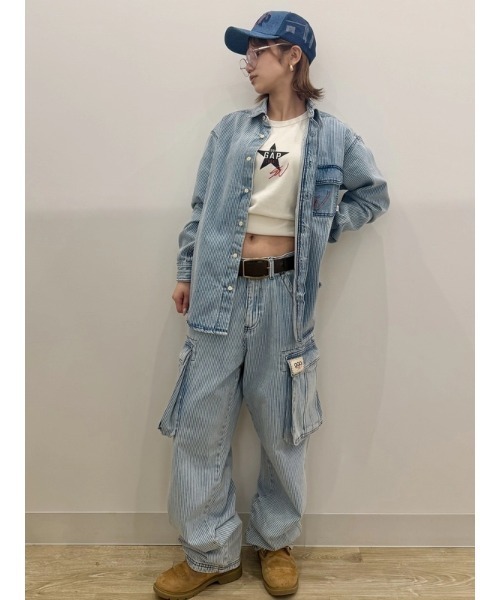 GAP（ギャップ）の「Gap × Sean Wotherspoon レールロード カーゴ バギーデニム（デニムパンツ・メンズ・ブルー・28W 30L/29W 30L/30W 30L/36W 32L/34W 32L/33W 32L/32W 32L/32W 30L/31W 32L/31W 30L）」の9枚目の写真